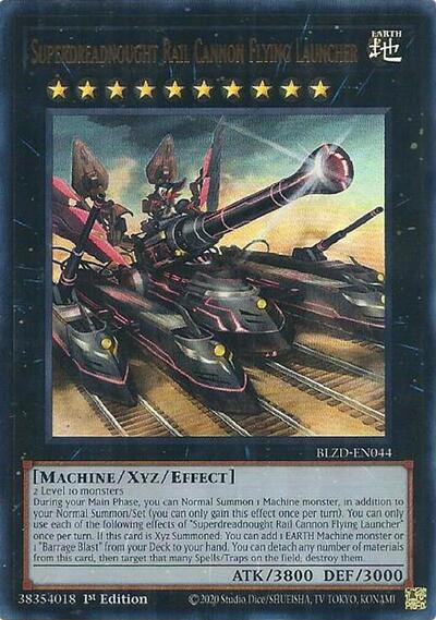 Superdreadnought Rail Cannon Flying Launcher (Ultra Rare) [BLZD-EN044-UR]