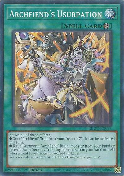 Archfiend's Usurpation (Common) [BLZD-EN067-C]