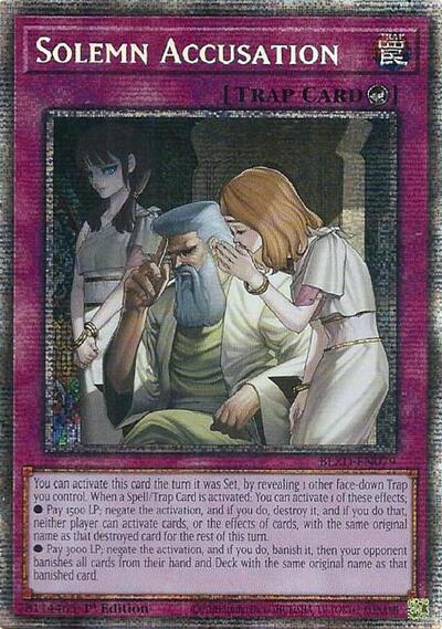 Solemn Accusation (Starlight Rare) [BLZD-EN079-StR]