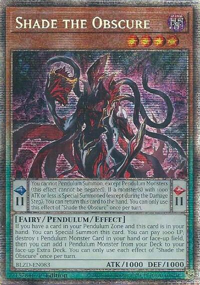 Shade the Obscure (Starlight Rare) [BLZD-EN083-StR]