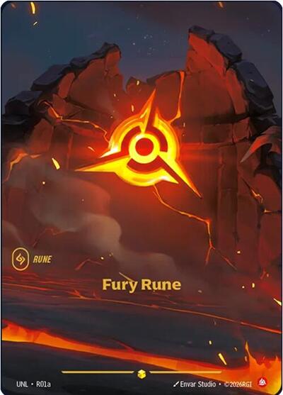 Fury Rune (Showcase) (Alternate Art) [UNL-R01a-S-ALT]