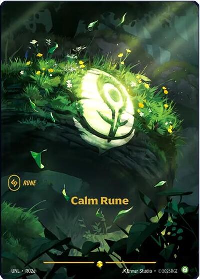 Calm Rune (Showcase) (Alternate Art) [UNL-R02a-S-ALT]