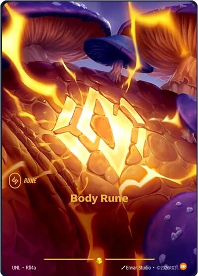 Body Rune (Showcase) (Alternate Art) [UNL-R04a-S-ALT]