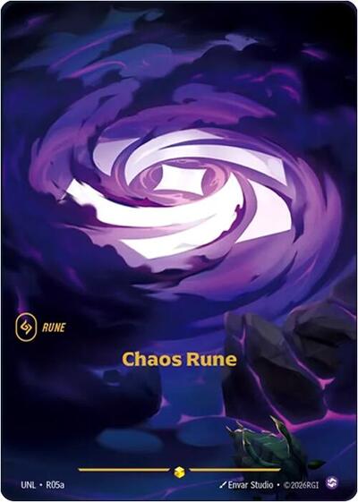 Chaos Rune (Showcase) (Alternate Art) [UNL-R05a-S-ALT]