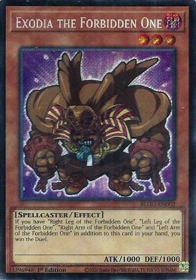 Exodia the Forbidden One (Secret Rare) [BLGG-EN002-SeR]