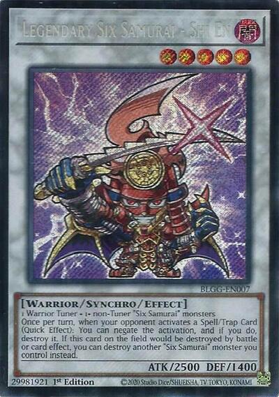 Legendary Six Samurai - Shi En (Secret Rare) [BLGG-EN007-SeR]