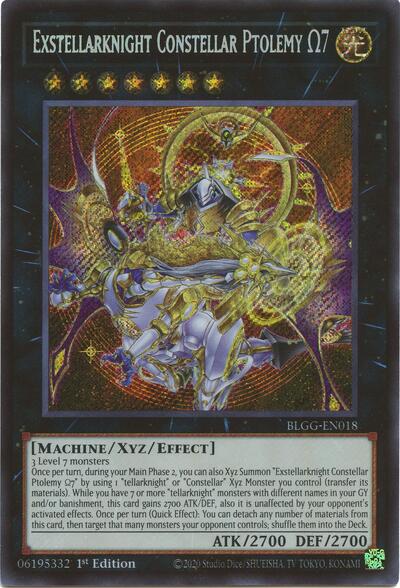Exstellarknight Constellar Ptolemy Omega 7 (Secret Rare) [BLGG-EN018-SeR]
