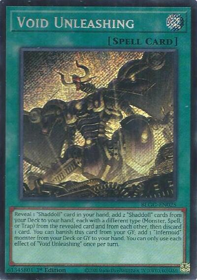 Void Unleashing (Secret Rare) [BLGG-EN025-SeR]