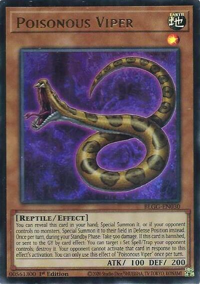 Poisonous Viper (Ultra Rare) [BLGG-EN030-UR]