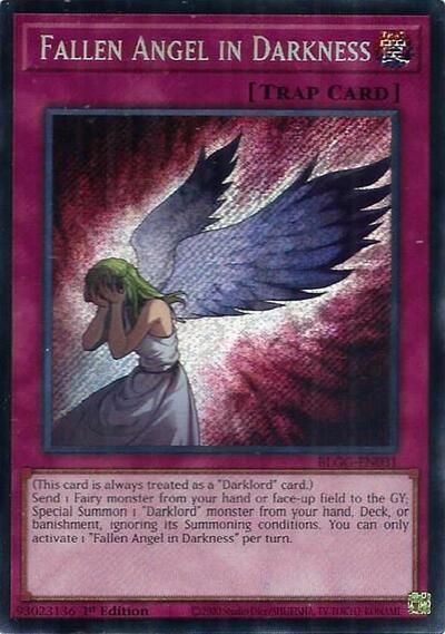 Fallen Angel in Darkness (Secret Rare) [BLGG-EN031-SeR]