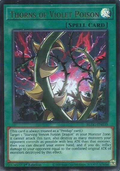 Thorns of Violet Poison (Ultra Rare) [BLGG-EN039-UR]