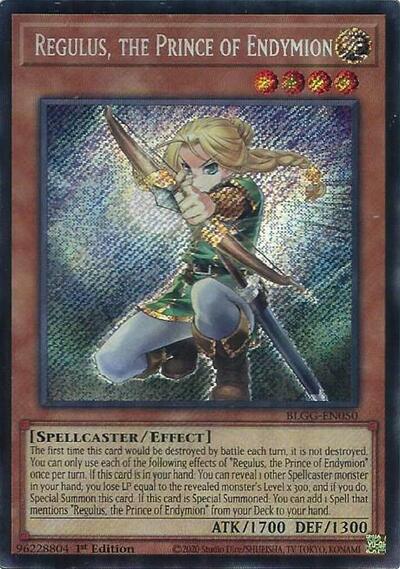 Regulus, the Prince of Endymion (Secret Rare) [BLGG-EN050-SeR]