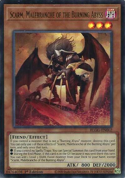 Scarm, Malebranche of the Burning Abyss (Ultra Rare) [BLGG-EN062-UR]