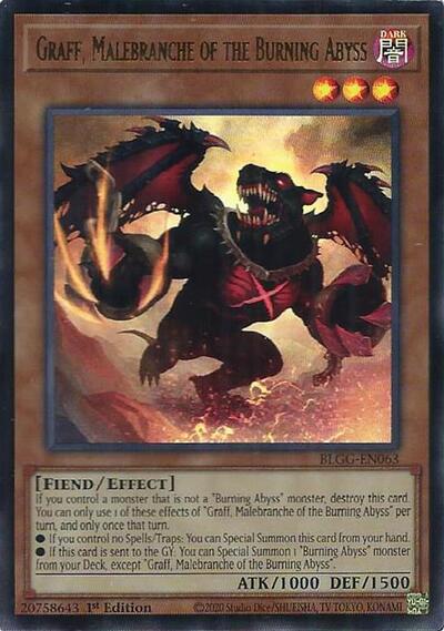 Graff, Malebranche of the Burning Abyss (Ultra Rare) [BLGG-EN063-UR]
