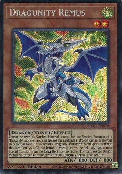 Dragunity Remus (Secret Rare) [BLGG-EN076-SeR]