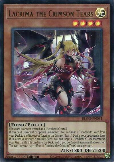 Lacrima the Crimson Tears (Ultra Rare) [BLGG-EN081-UR]