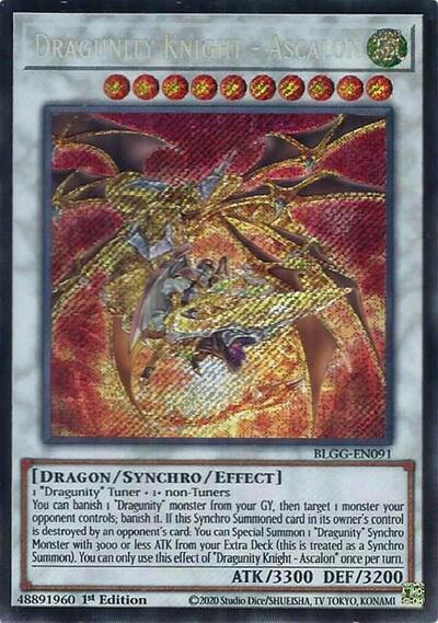 Dragunity Knight - Ascalon (Secret Rare) [BLGG-EN091-SeR]