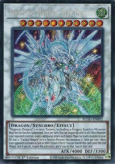 Shooting Majestic Star Dragon (Secret Rare) [BLGG-EN092-SeR]