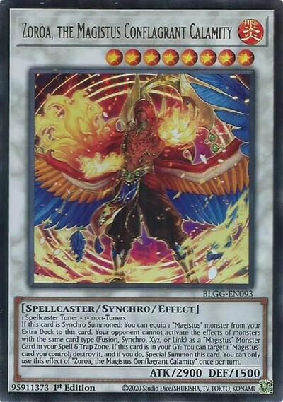 Zoroa, the Magistus Conflagrant Calamity (Ultra Rare) [BLGG-EN093-UR]