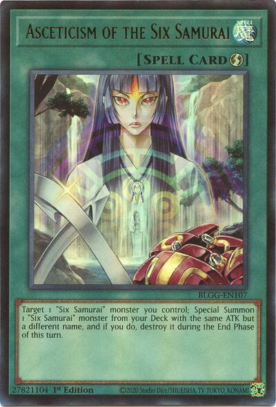Asceticism of the Six Samurai (Ultra Rare) [BLGG-EN107-UR]