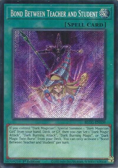 Bond Between Teacher and Student (Secret Rare) [BLGG-EN109-SeR]