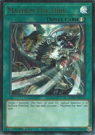Mayhem Fur Hire (Ultra Rare) [BLGG-EN116-UR]