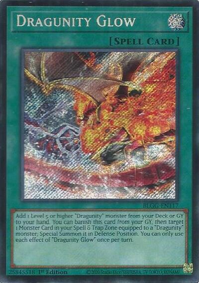 Dragunity Glow (Secret Rare) [BLGG-EN117-SeR]