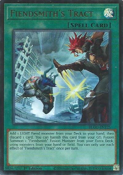 Fiendsmith's Tract (Ultra Rare) [BLGG-EN125-UR]