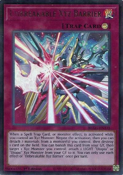 Unbreakable Xyz Barrier (Ultra Rare) [BLGG-EN135-UR]