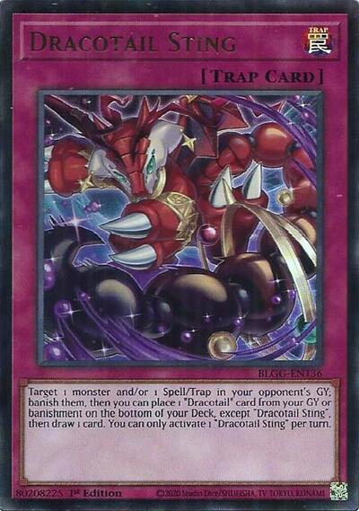 Dracotail Sting (Ultra Rare) [BLGG-EN136-UR]