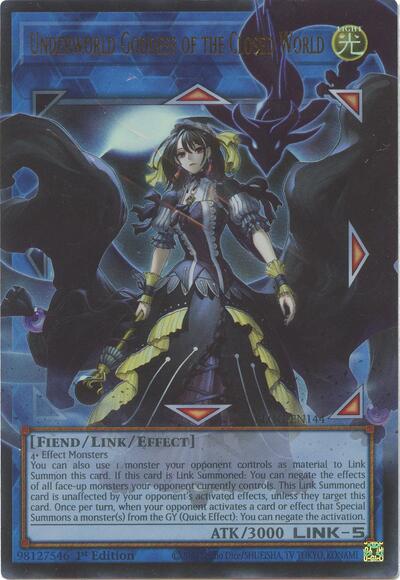 Underworld Goddess of the Closed World (Ultra Rare) [BLGG-EN144-UR]