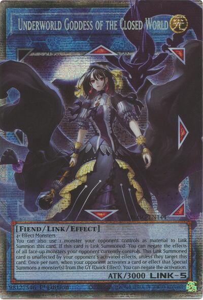 Underworld Goddess of the Closed World (Starlight Rare) [BLGG-EN144-StR]