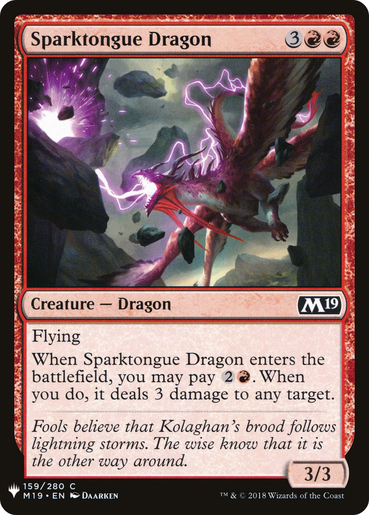 Sparktongue Dragon [PLST-M19-159]