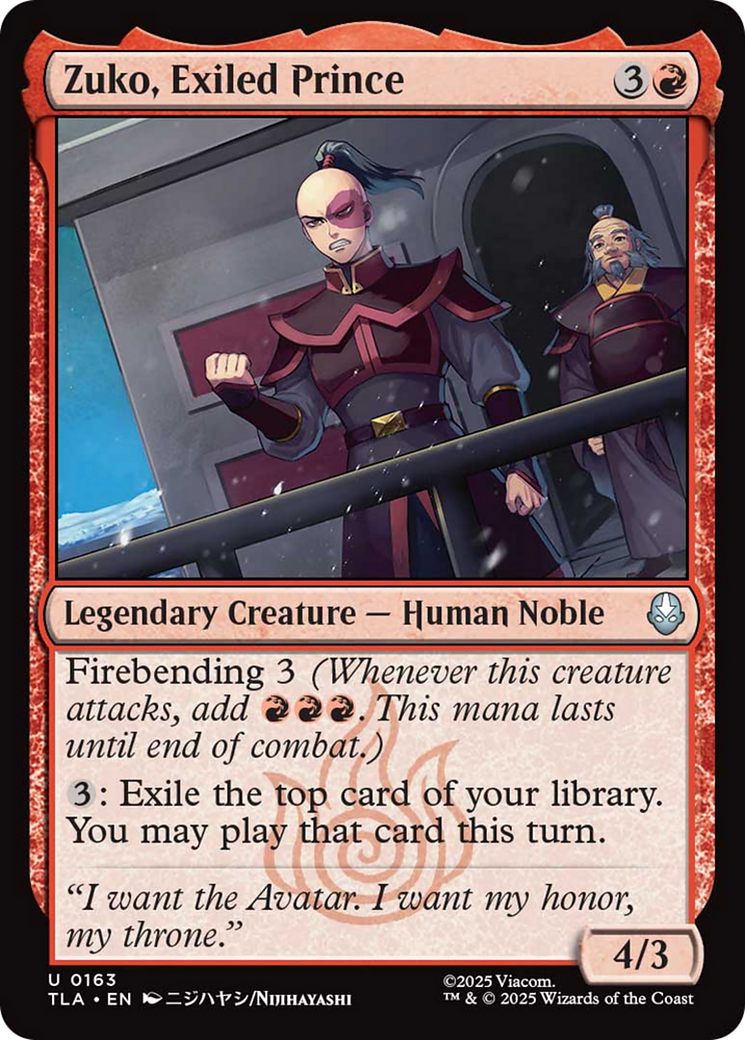 Zuko, Exiled Prince [TLA-163]