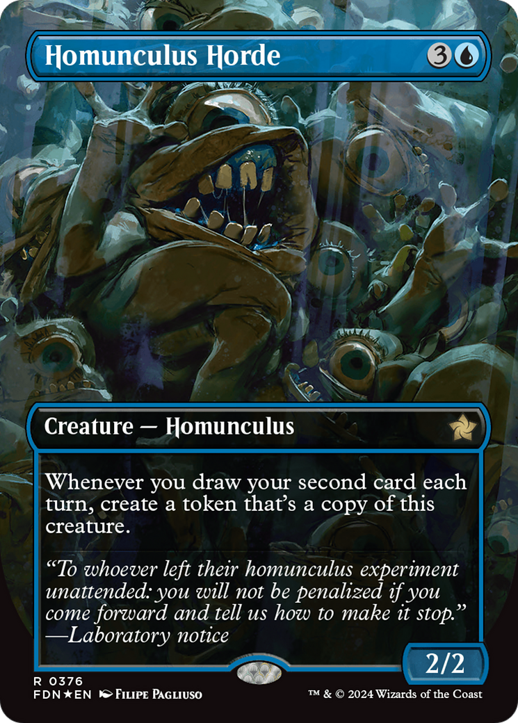 Homunculus Horde - Borderless - Mana Foil [FDN-376]