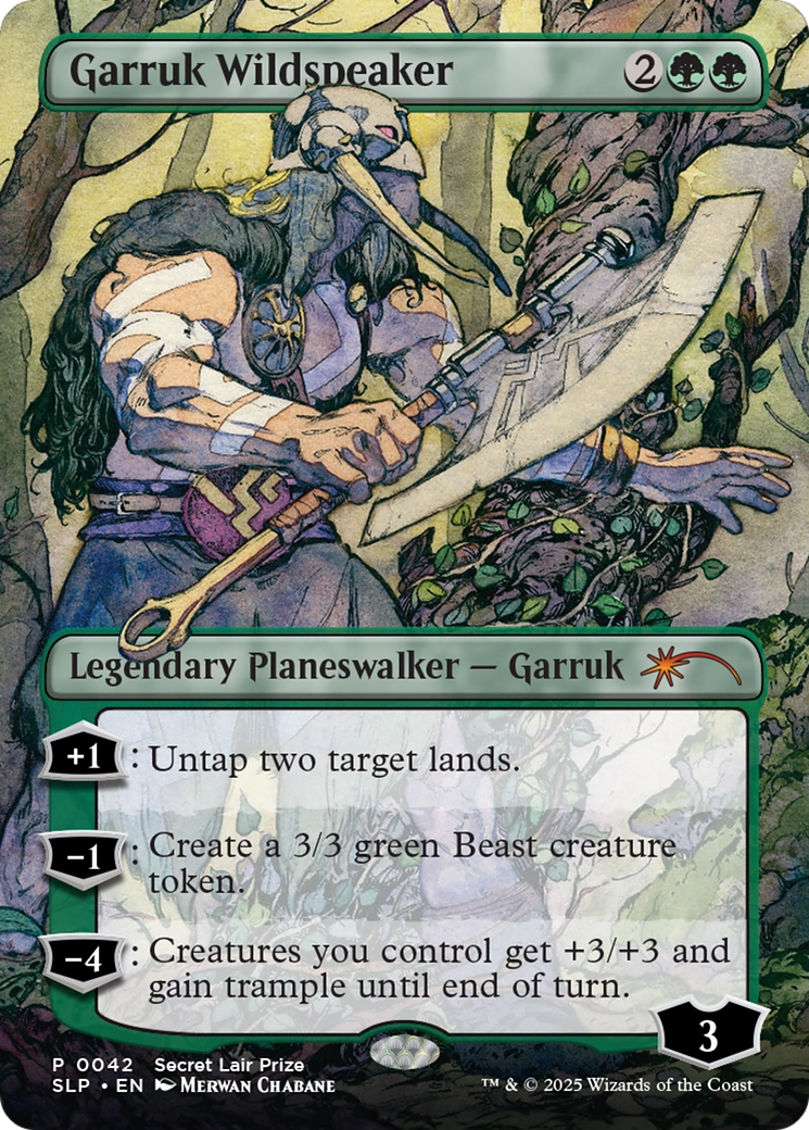 Garruk Wildspeaker - Borderless - Promo [SLP-42]