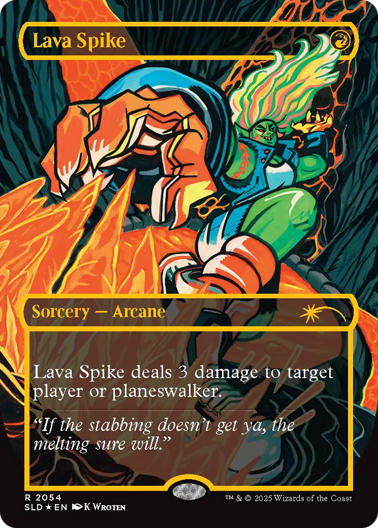 Lava Spike - Borderless - Full Art [SLD-2054]