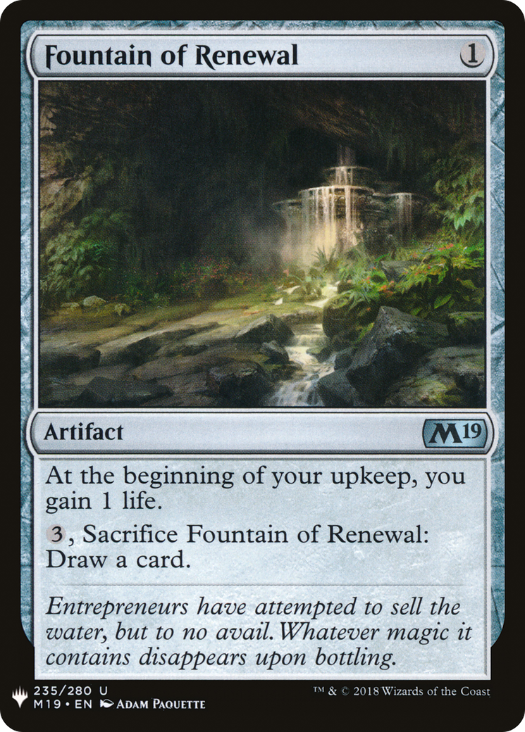 Fountain of Renewal [PLST-M19-235]