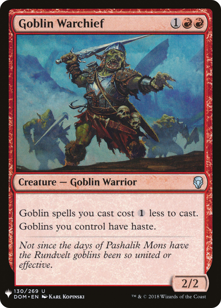 Goblin Warchief [PLST-DOM-130]