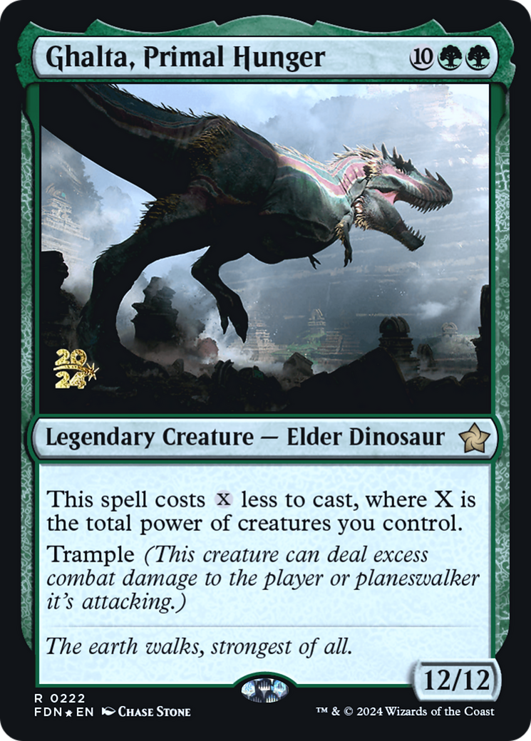Ghalta, Primal Hunger - Prerelease Promo [PFDN-222s]