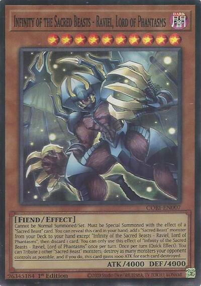 Infinity of the Sacred Beasts - Raviel, Lord of Phantasms (Super Rare) [CORI-EN007-SuR]