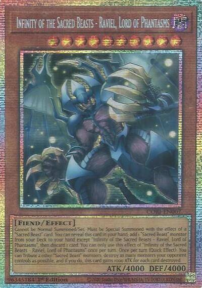 Infinity of the Sacred Beasts - Raviel, Lord of Phantasms (Starlight Rare) [CORI-EN007-StR]