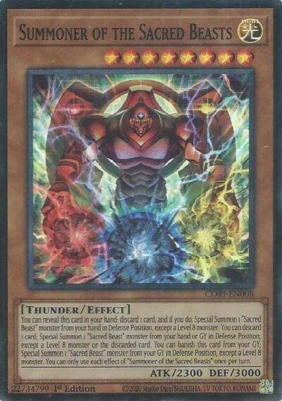 Summoner of the Sacred Beasts (Super Rare) [CORI-EN008-SuR]