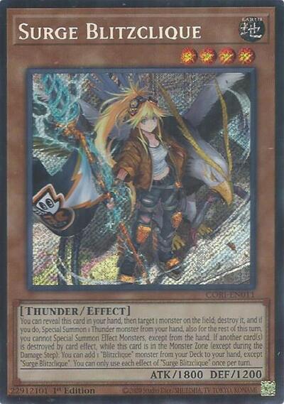 Surge Blitzclique (Secret Rare) [CORI-EN011-SeR]