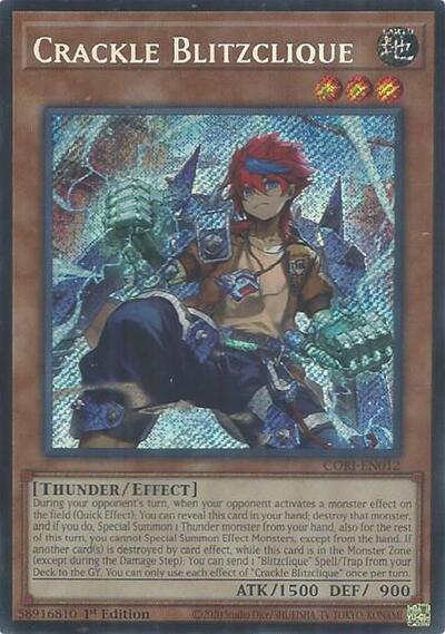 Crackle Blitzclique (Secret Rare) [CORI-EN012-SeR]