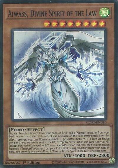 Aiwass, Divine Spirit of the Law (Super Rare) [CORI-EN016-SuR]