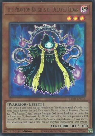 The Phantom Knights of Decayed Cloak (Ultra Rare) [CORI-EN018-UR]