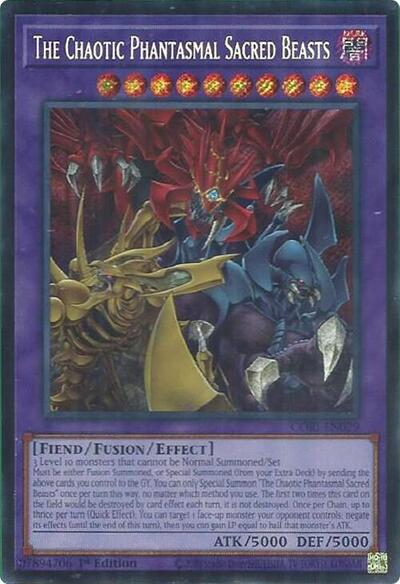 The Chaotic Phantasmal Sacred Beasts (Secret Rare) [CORI-EN029-SeR]