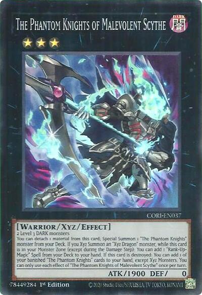 The Phantom Knights of Malevolent Scythe (Super Rare) [CORI-EN037-SuR]