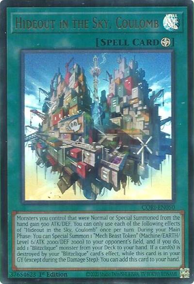 Hideout in the Sky, Coulomb (Ultra Rare) [CORI-EN050-UR]